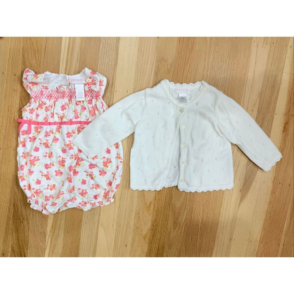 Janie and Jack Size 6-12mos Little Layette Set